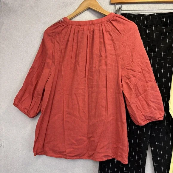 Lot Of 3 J. Jill Tops Cropped Pants Set Womens Large 10 Lightweight Spring Shirt - Picture 11 of 16